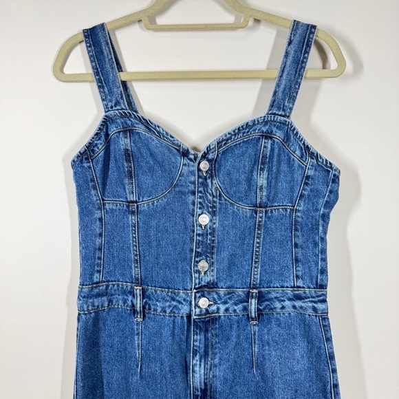 NWOT We The Free Kensington Blue Denim Jumpsuit - Picture 4 of 11